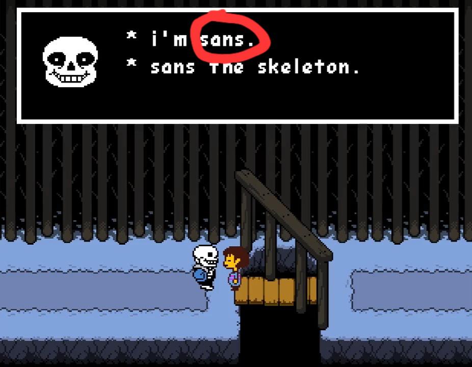 i'm sans. sans the skeleton. Blank Meme Template