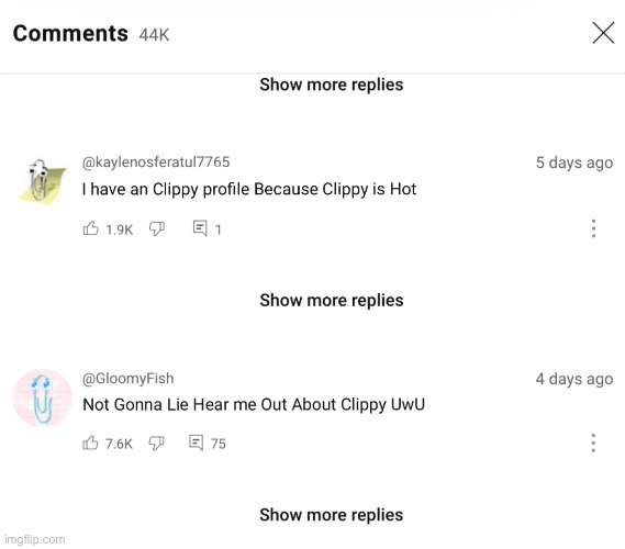 Nah Clippy Simps do Be Wild Bro | image tagged in youtube,youtube comments,clippy,cringe,memes,funny | made w/ Imgflip meme maker