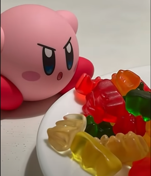 Kirby Gummi bear Blank Meme Template