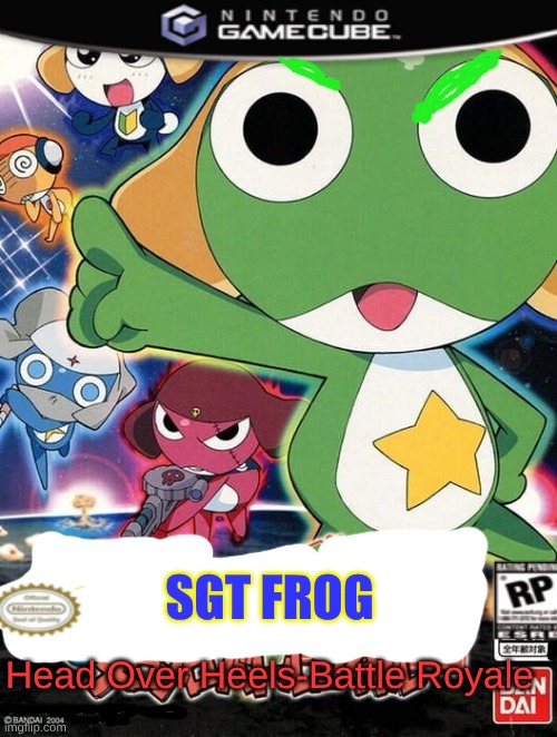 this is stupid. | SGT FROG; Head Over Heels-Battle Royale | image tagged in american kirby | made w/ Imgflip meme maker