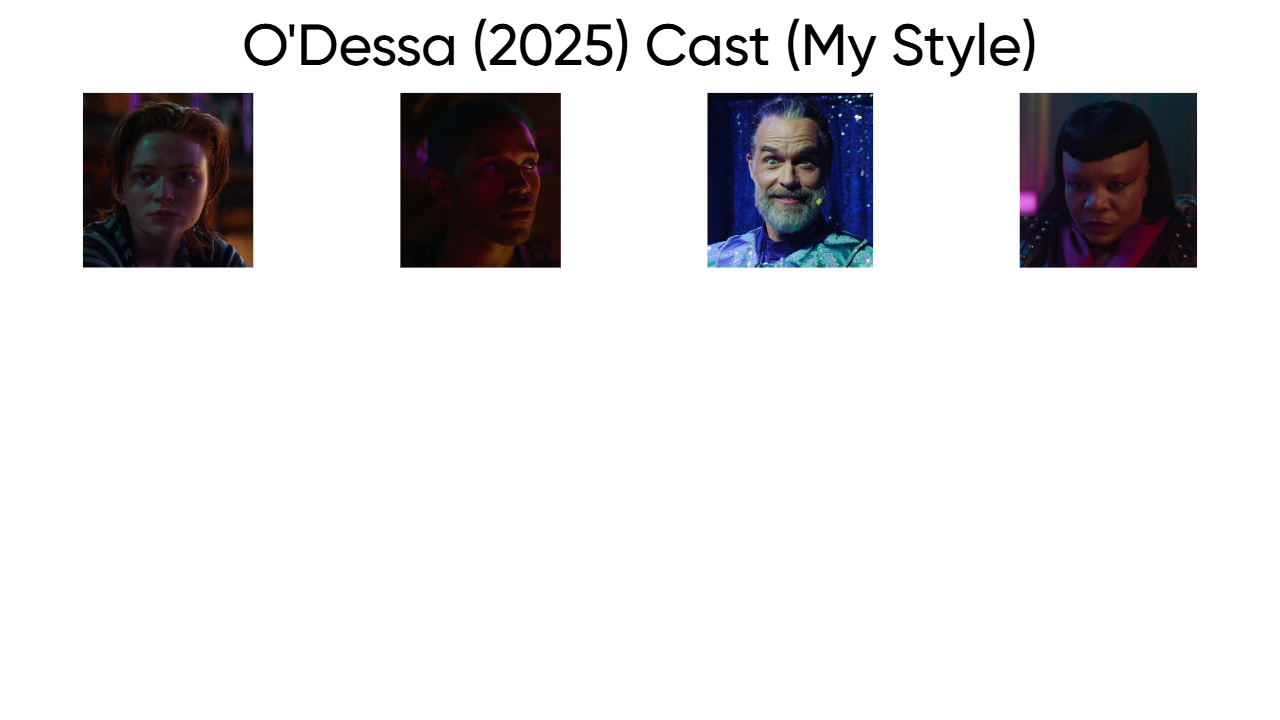O'Dessa (2025) Cast (My Style) (Remake) Blank Meme Template