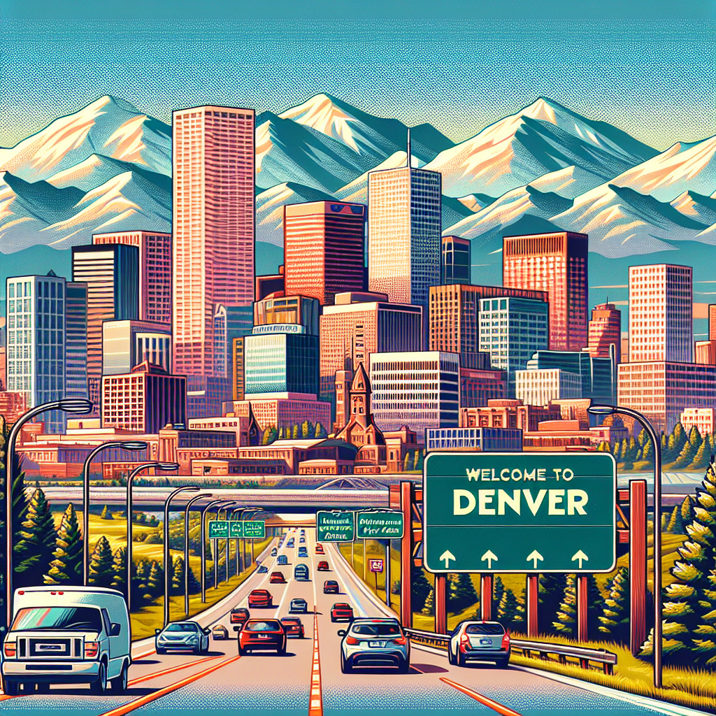 Cartoon of Entering Denver City Limits Blank Meme Template