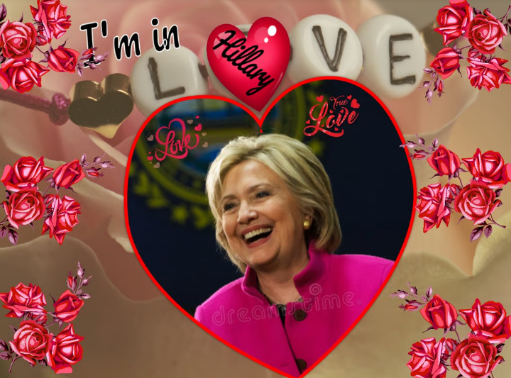 Hillary Heart Throb Blank Meme Template