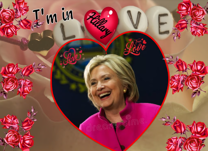 Hillary Clinton I'm in Love Blank Meme Template
