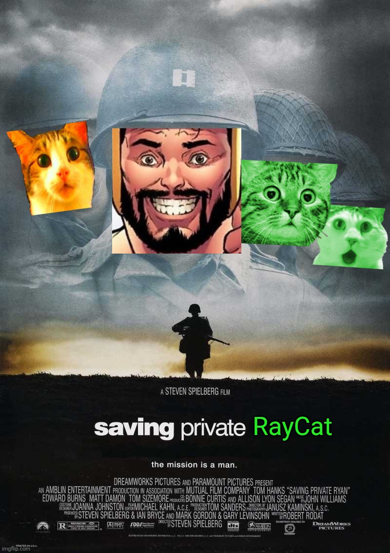 Saving Private Ryan Blank | RayCat | image tagged in saving private ryan blank | made w/ Imgflip meme maker