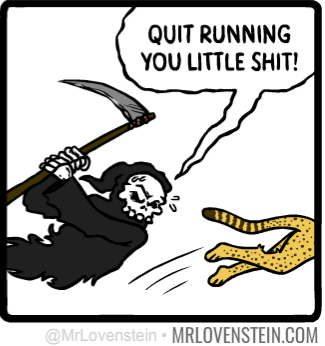 Cheetah running from death Blank Meme Template