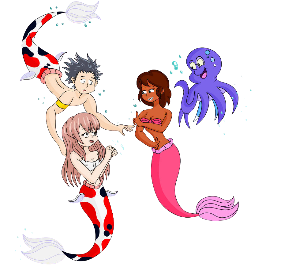 Deaf merfolk Blank Meme Template