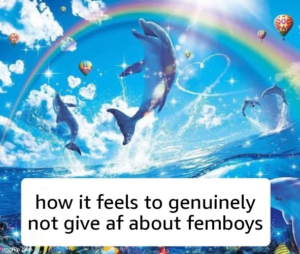 How it feels to X | how it feels to genuinely not give af about femboys | image tagged in how it feels to x | made w/ Imgflip meme maker