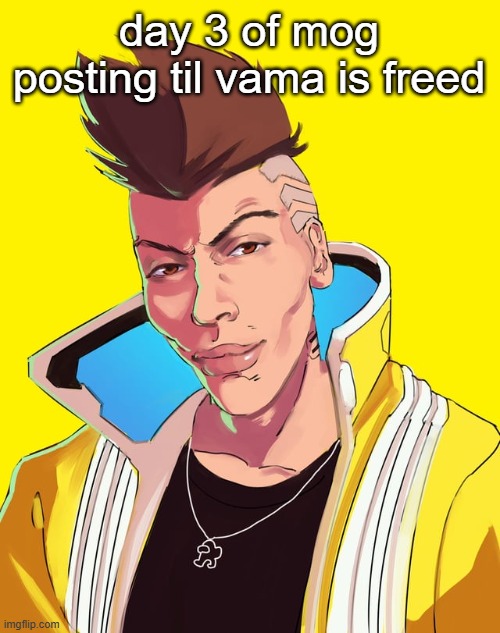 David mogging | day 3 of mog posting til vama is freed | image tagged in david mogging | made w/ Imgflip meme maker