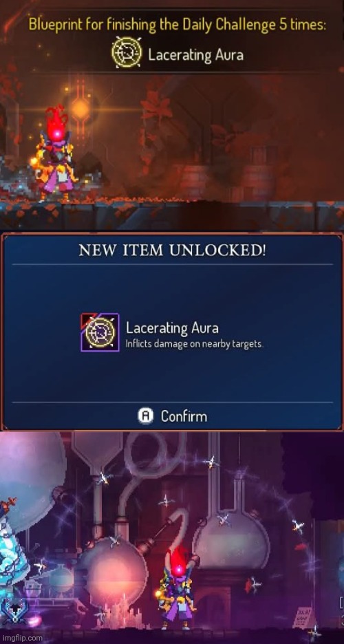 I've now unlocked a new blueprint | image tagged in dead cells,gaming,video games,nintendo switch,screenshots | made w/ Imgflip meme maker