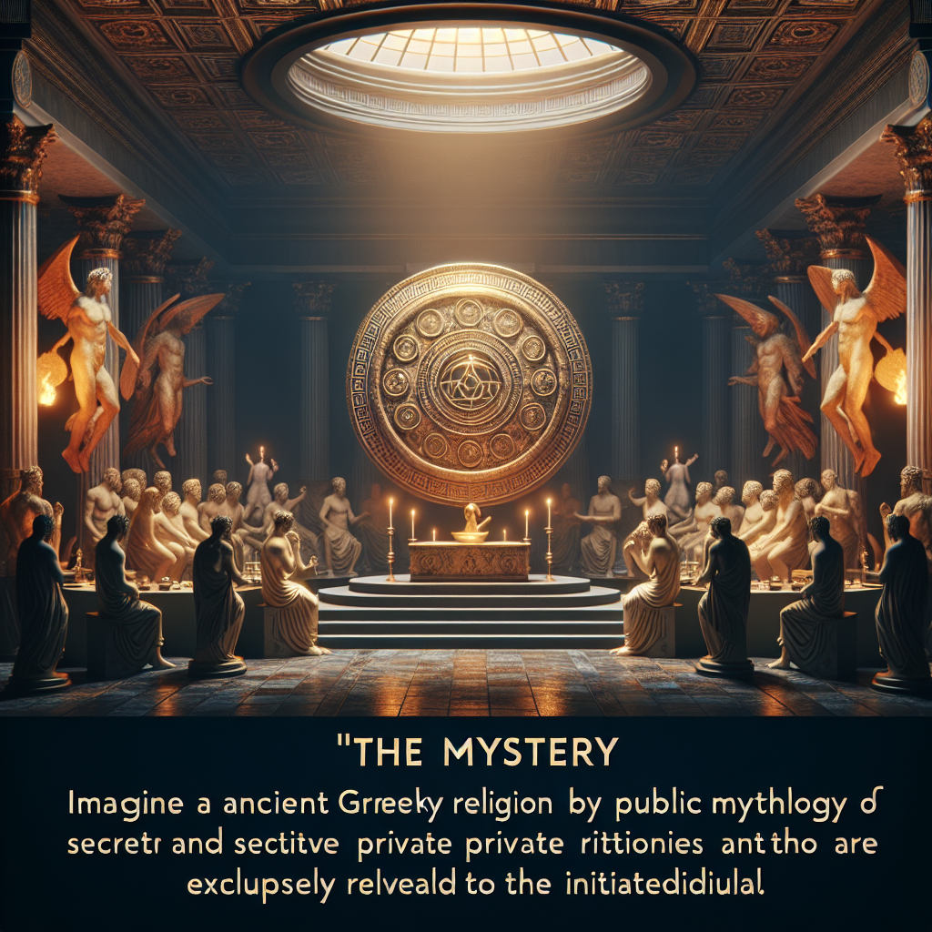 Ancient Greek mystery religions, a blend of public myth & privat Blank Meme Template