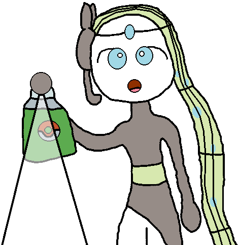Meloetta sprays a repel at you (Colored Version) Meme Template