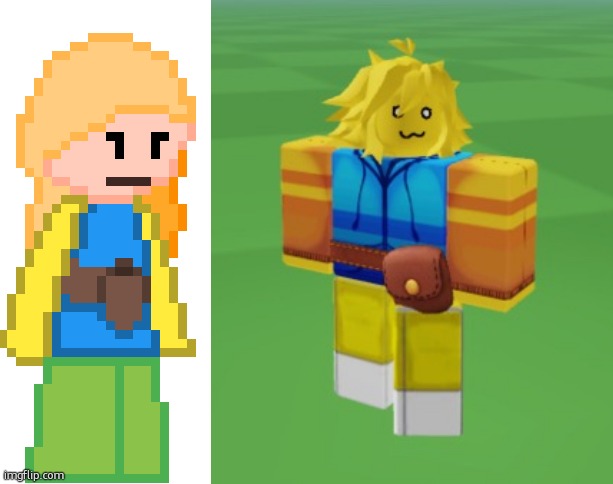 cassie's sprite vs in game | image tagged in cassie | made w/ Imgflip meme maker