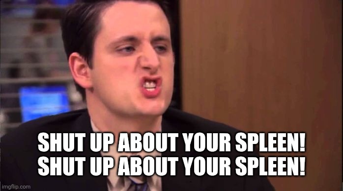 Gabe - shut up about the sun | SHUT UP ABOUT YOUR SPLEEN!
SHUT UP ABOUT YOUR SPLEEN! | image tagged in gabe - shut up about the sun | made w/ Imgflip meme maker
