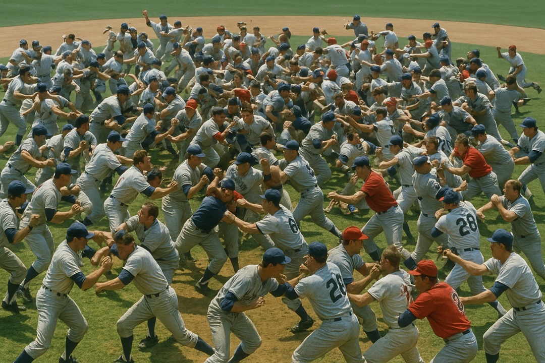 baseball brawl Blank Meme Template