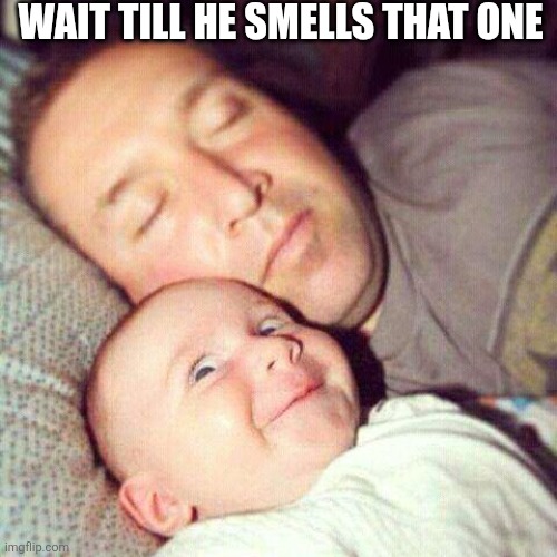 Wait Till He Smells That One | WAIT TILL HE SMELLS THAT ONE | image tagged in chrisjoines1 | made w/ Imgflip meme maker