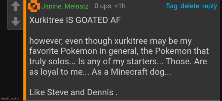 Lwk I ALWAYS keep my starter on my team no matter what shit goes down | made w/ Imgflip meme maker