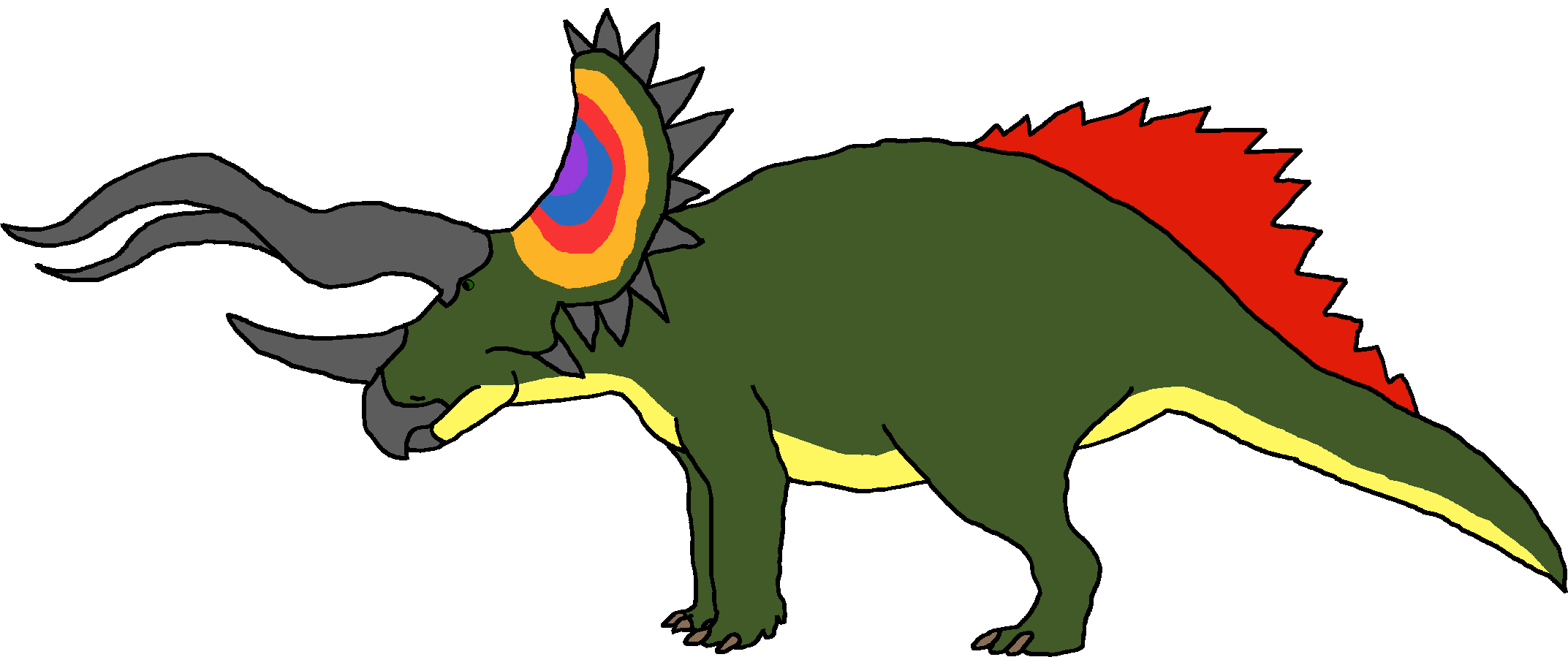 Alpha Male Triceratops (Paleoverse + EOIverse) Blank Meme Template