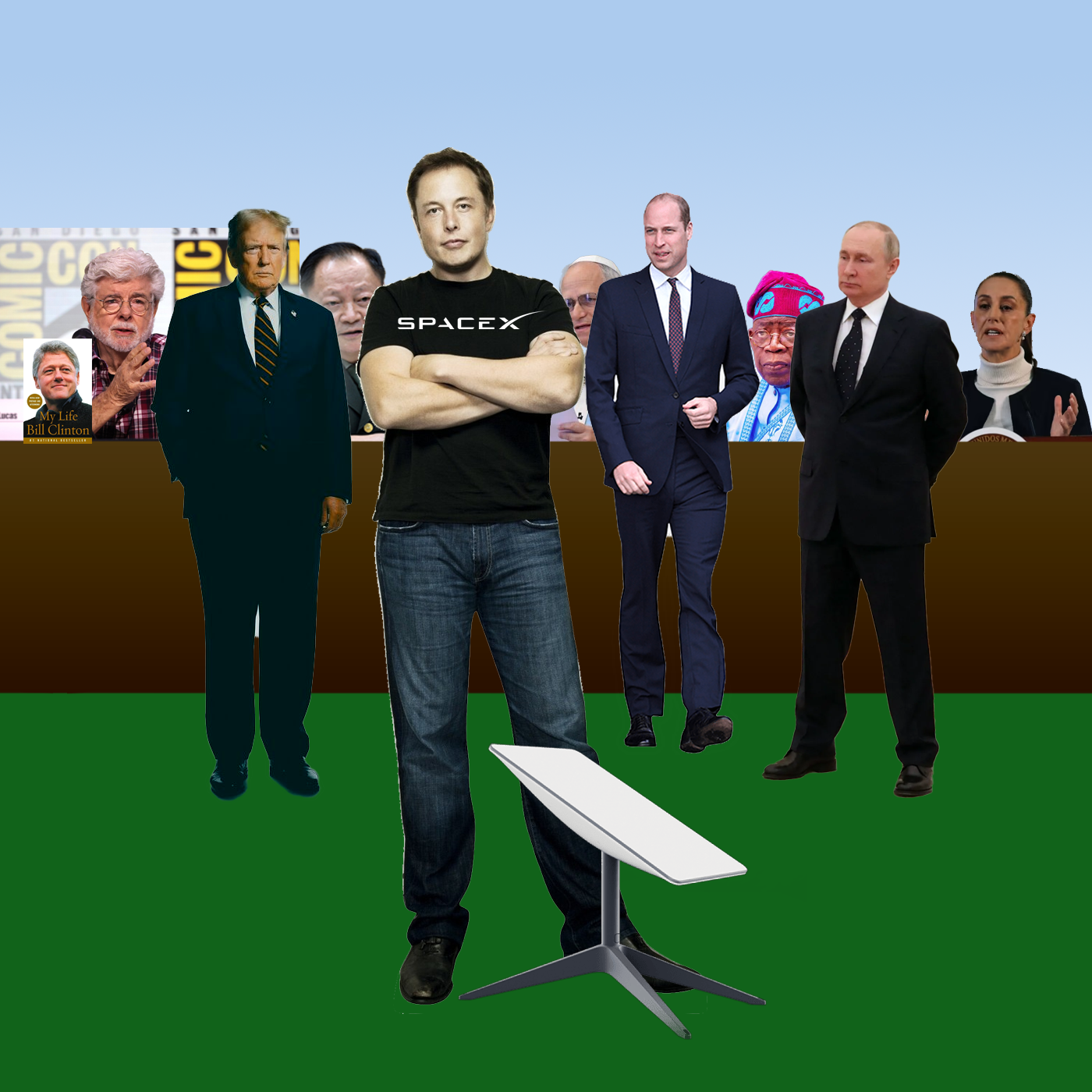 High Quality Elon's Tribunal Blank Meme Template