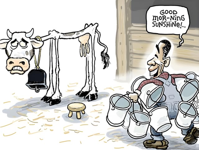 Milking Cow Blank Meme Template