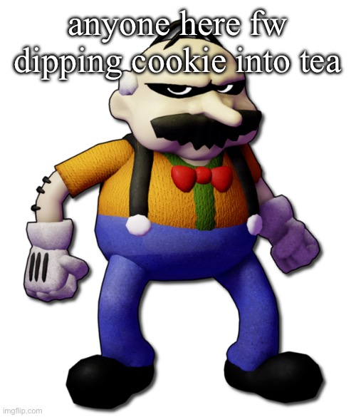 Homeowner (None Of Your Business) | anyone here fw dipping cookie into tea | image tagged in homeowner none of your business | made w/ Imgflip meme maker