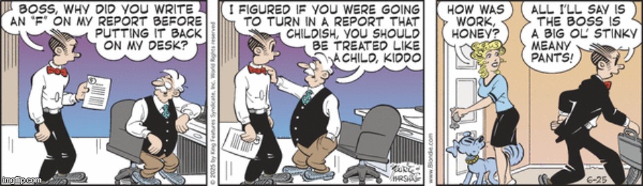 Blondie | image tagged in comics | made w/ Imgflip meme maker