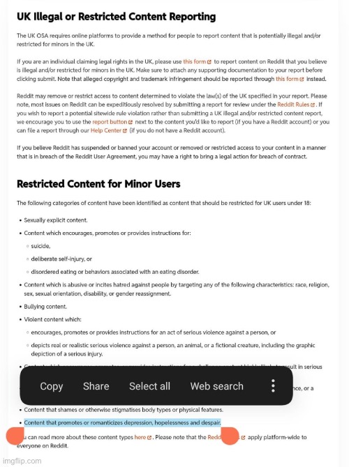 New restrictions on YT just rolled out apparently. No hopelessness or despair allowed. (This isn’t my screenshot) | made w/ Imgflip meme maker