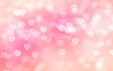 High Quality Blurred hearts Blank Meme Template