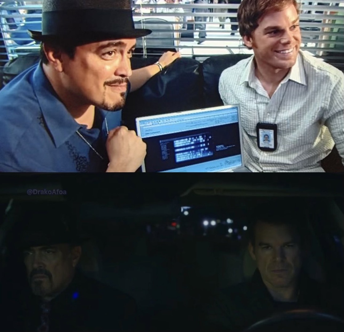 Dexter and Angel Blank Meme Template