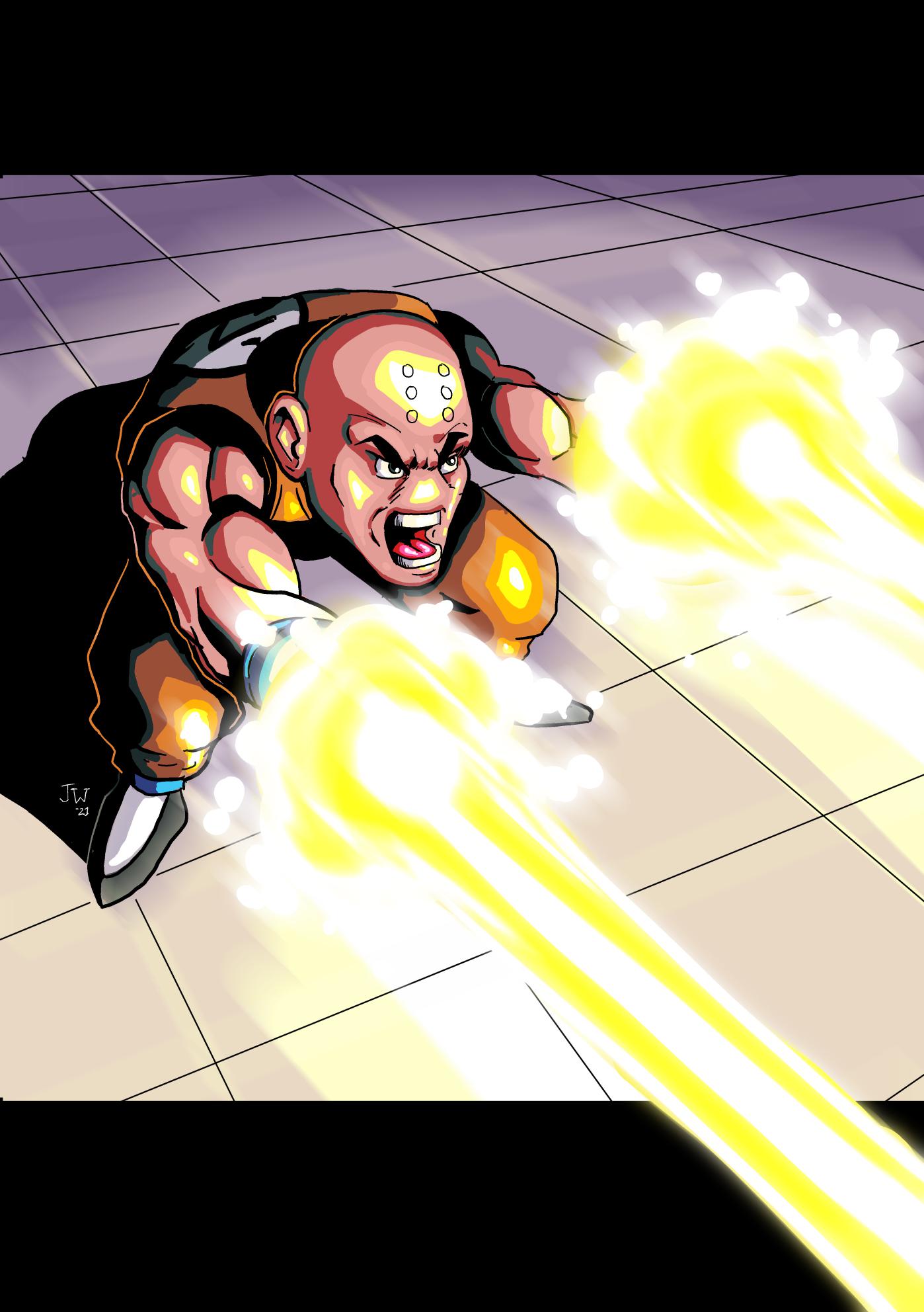 Krillin Beam Blank Meme Template