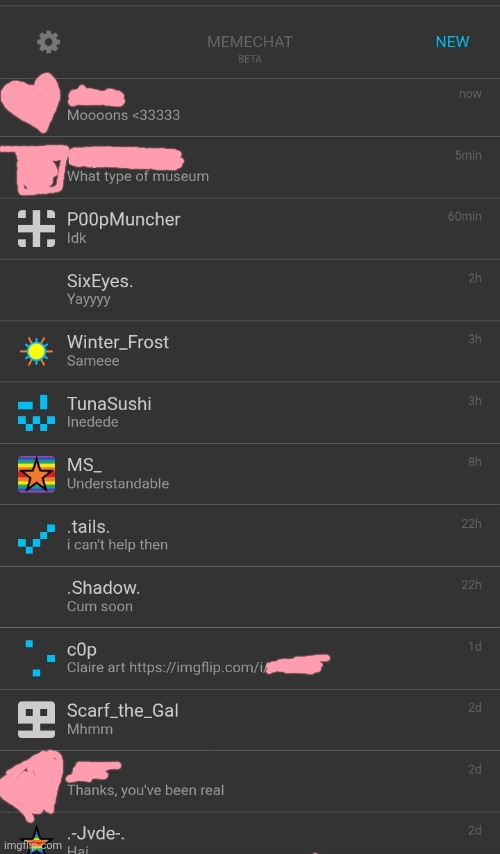 Memechat diheveal | made w/ Imgflip meme maker