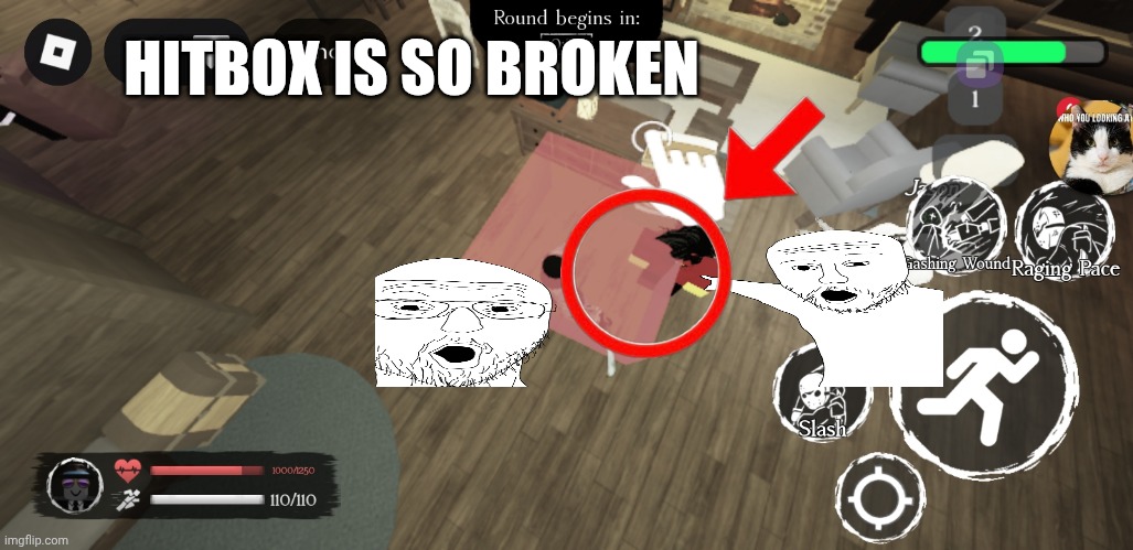 hitbox prosaken | HITBOX IS SO BROKEN | image tagged in forsaken | made w/ Imgflip meme maker