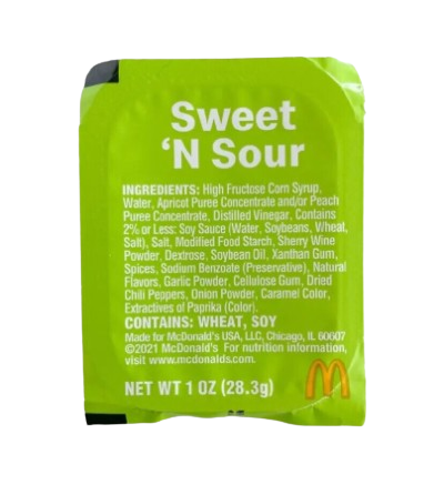 High Quality McDonalds sauce packet Blank Meme Template