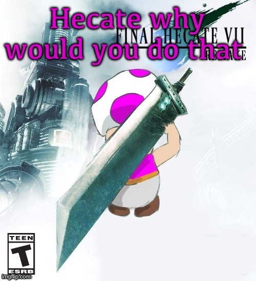 Final Hecate VII (thank you disco) | Hecate why would you do that | image tagged in final hecate vii thank you disco | made w/ Imgflip meme maker