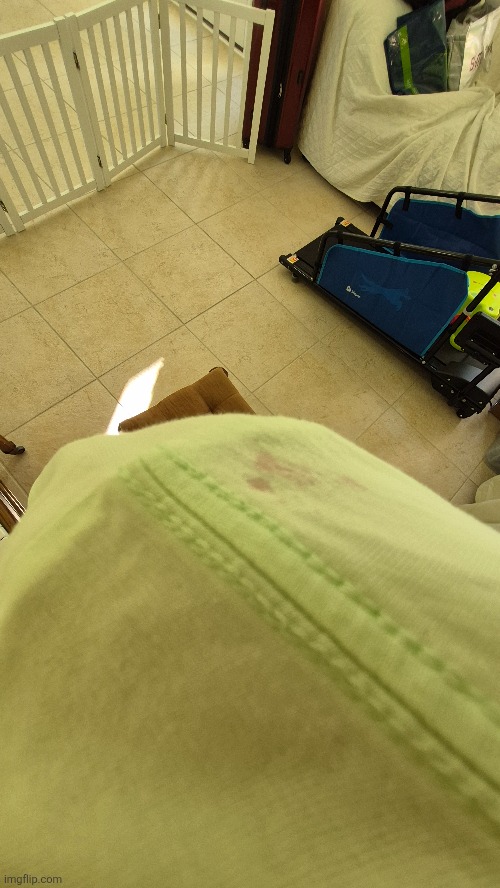 I slammed my elbow on the corner of a wall on accident and uh it was so hard it broke my skin through my clothes | made w/ Imgflip meme maker