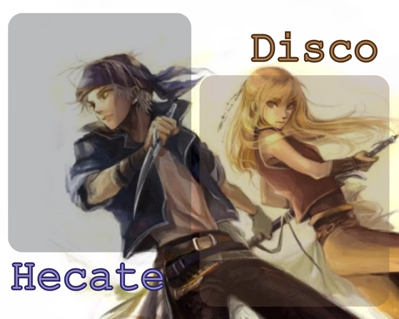 High Quality Hecate and Disco's Locke and Celes temp Blank Meme Template