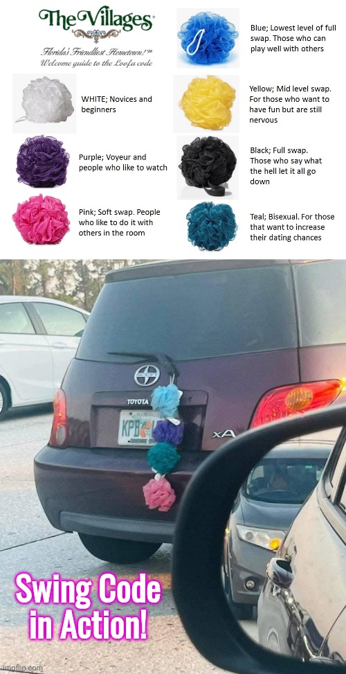 Swingers code in action | Swing Code in Action! | image tagged in swing,code,cars | made w/ Imgflip meme maker