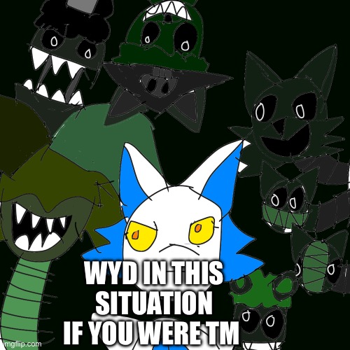 *Fear Forever intensifies* | WYD IN THIS SITUATION IF YOU WERE TM | image tagged in btw these are phantoms so you can't hurt them | made w/ Imgflip meme maker