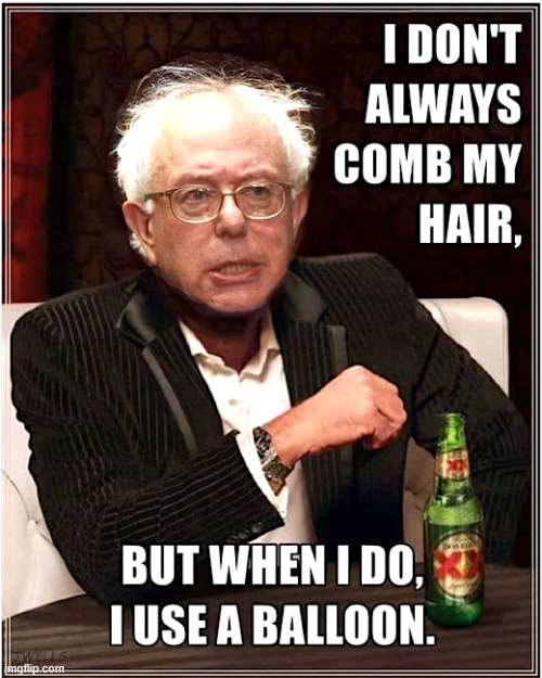 Bernie's grooming tips | image tagged in political,reposts | made w/ Imgflip meme maker