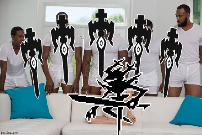one fraud five swords | made w/ Imgflip meme maker