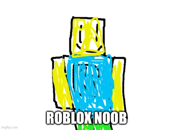 new of | ROBLOX NOOB | image tagged in blank white template,new oc,yeah,robtop | made w/ Imgflip meme maker