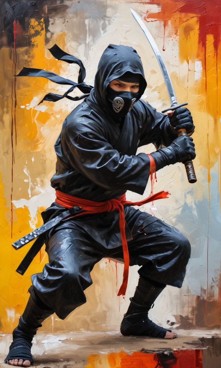 Ninja Swordsman Blank Meme Template