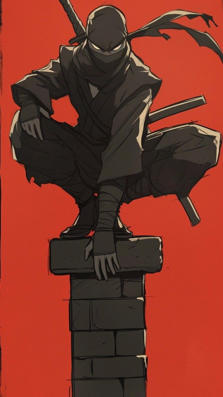 Ninja crouching Blank Meme Template