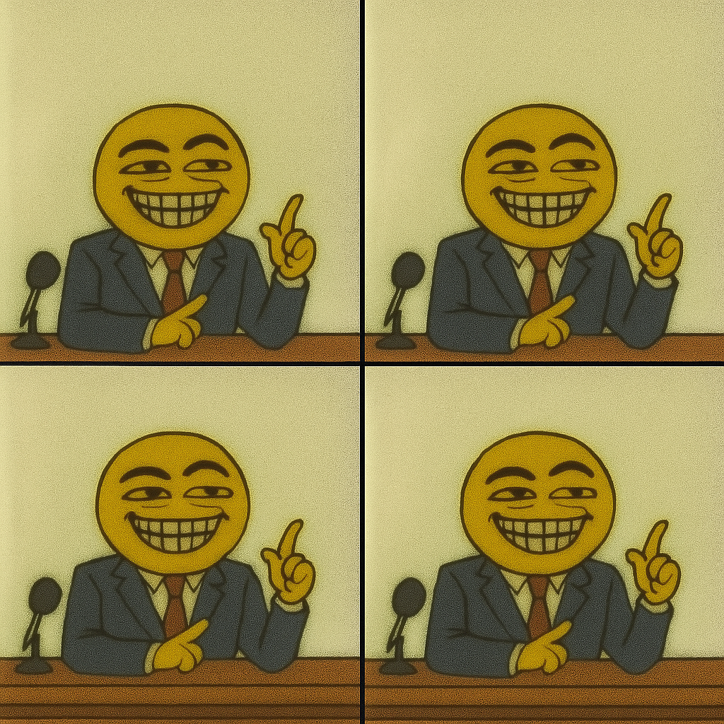 SMAGMI - Late Night Smirks Blank Meme Template