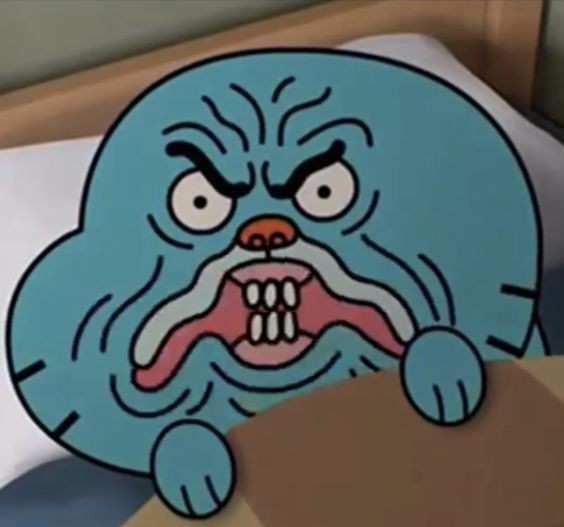 Angry gumball Blank Meme Template