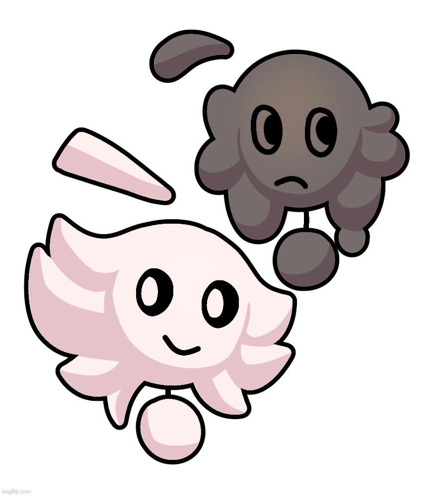 Headcanon: scrimblo has a "normal" sclera while skrunklys is black. | made w/ Imgflip meme maker