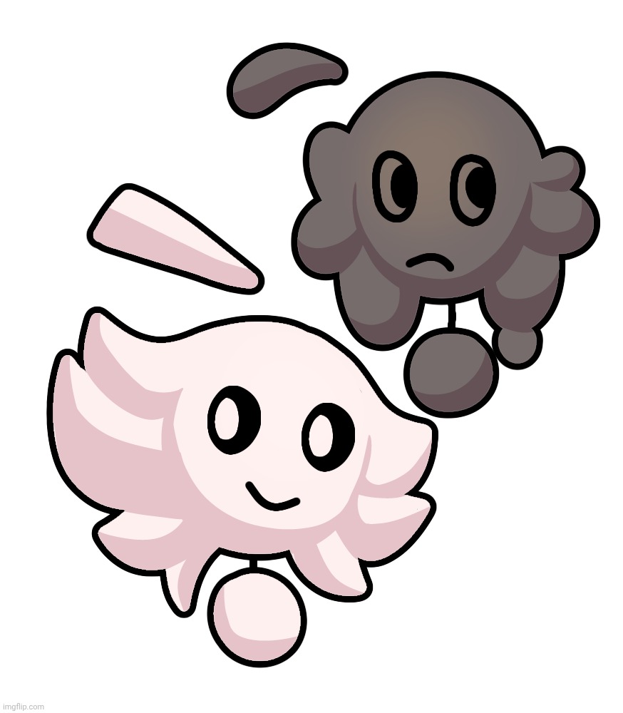 Headcanon: scrimblo has a "normal" sclera while skrunklys is black. | made w/ Imgflip meme maker