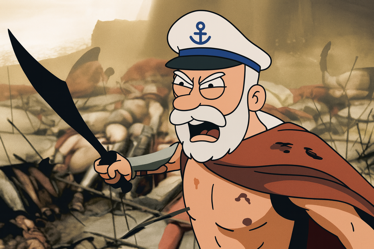 this is sparta Blank Meme Template