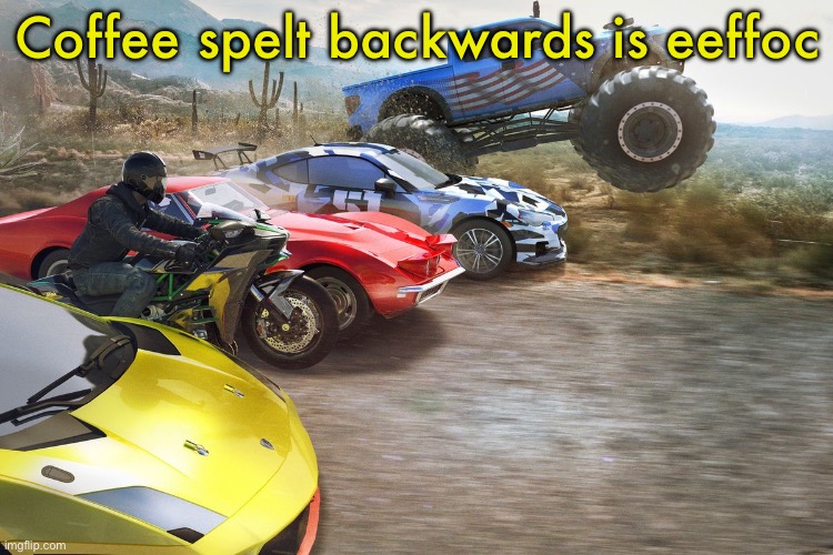 The crew 1 | Coffee spelt backwards is eeffoc | image tagged in the crew 1 | made w/ Imgflip meme maker