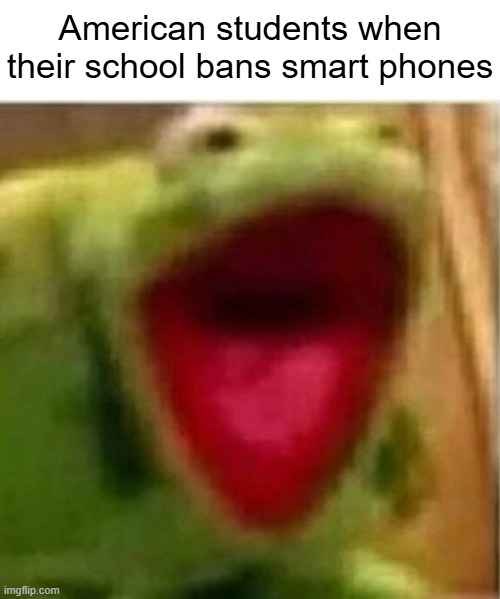 Why can they just get over it??? | American students when their school bans smart phones | image tagged in ahhhhhhhhhhhhh,memes | made w/ Imgflip meme maker